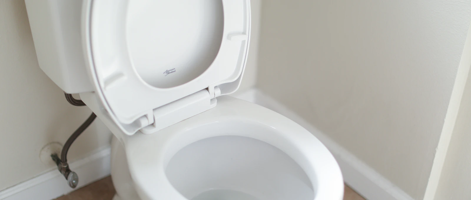 Toilette blanche impeccable